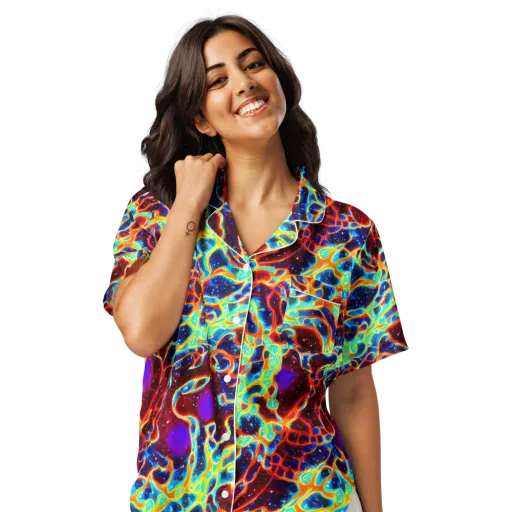 Supernova Tangle on a Women's Short Sleeve Pajama Top