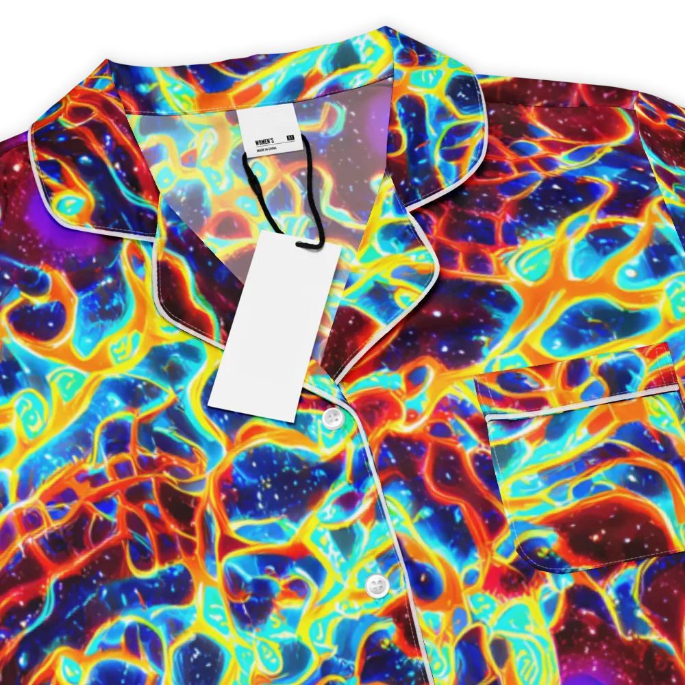 Supernova Tangle on Women's Short Sleeve Pajama Top — Product details