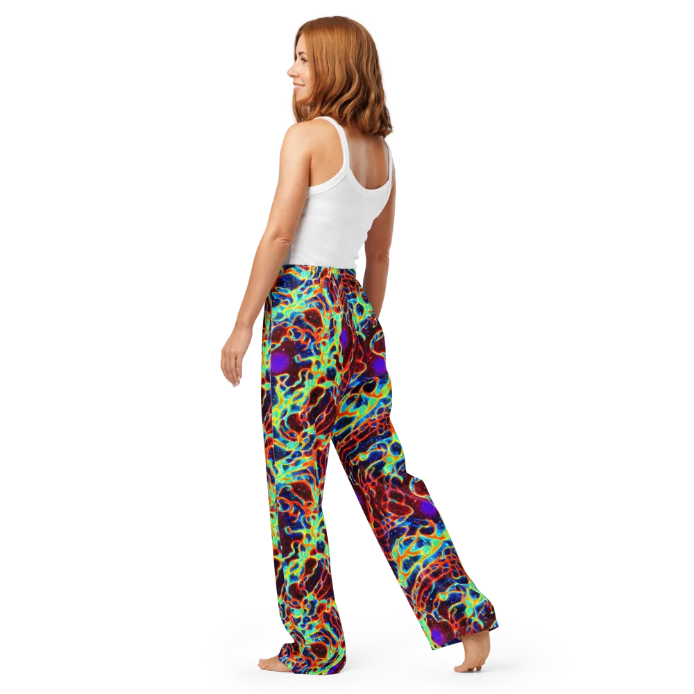 Supernova Tangle on Women's Pajama Pants — Back