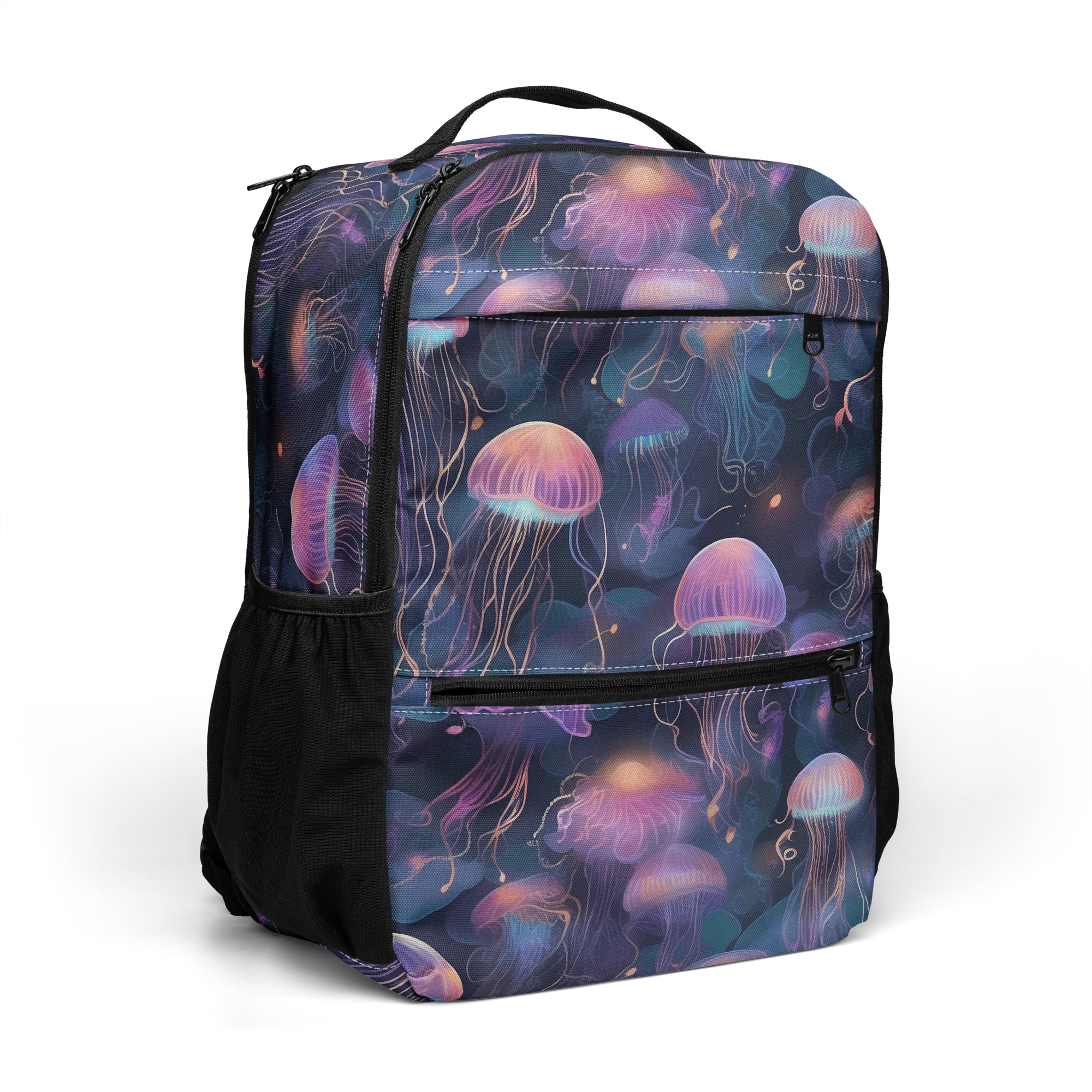 Neon Moon Jelly on Utility Backpack — Right Front