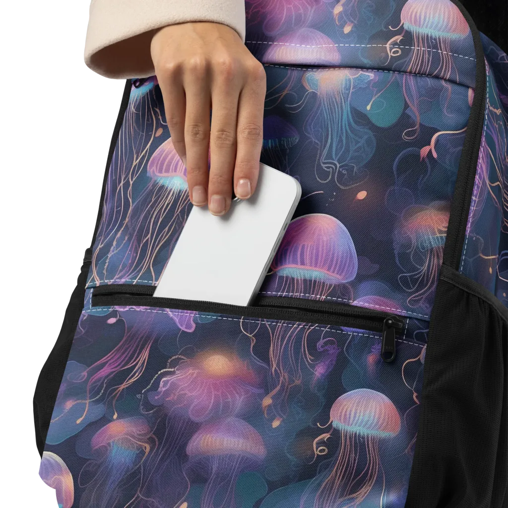 Neon Moon Jelly on Utility Backpack — Product details
