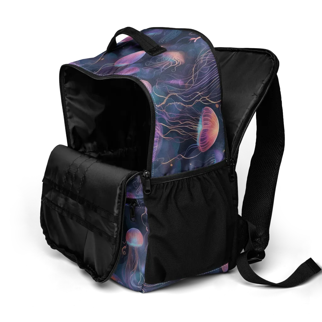 Neon Moon Jelly on Utility Backpack — Product details 2