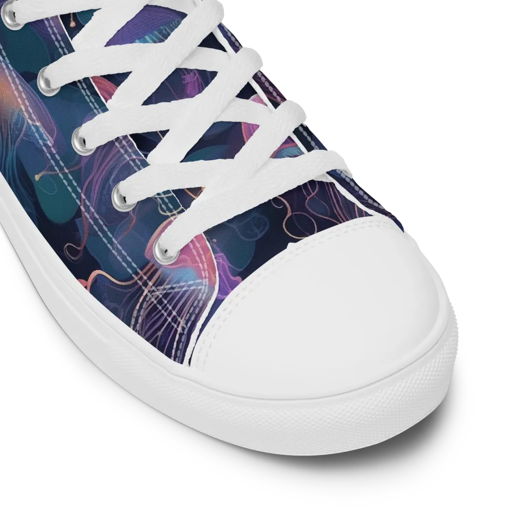 Neon Moon Jelly on Women's High Top Canvas Shoes — Product details