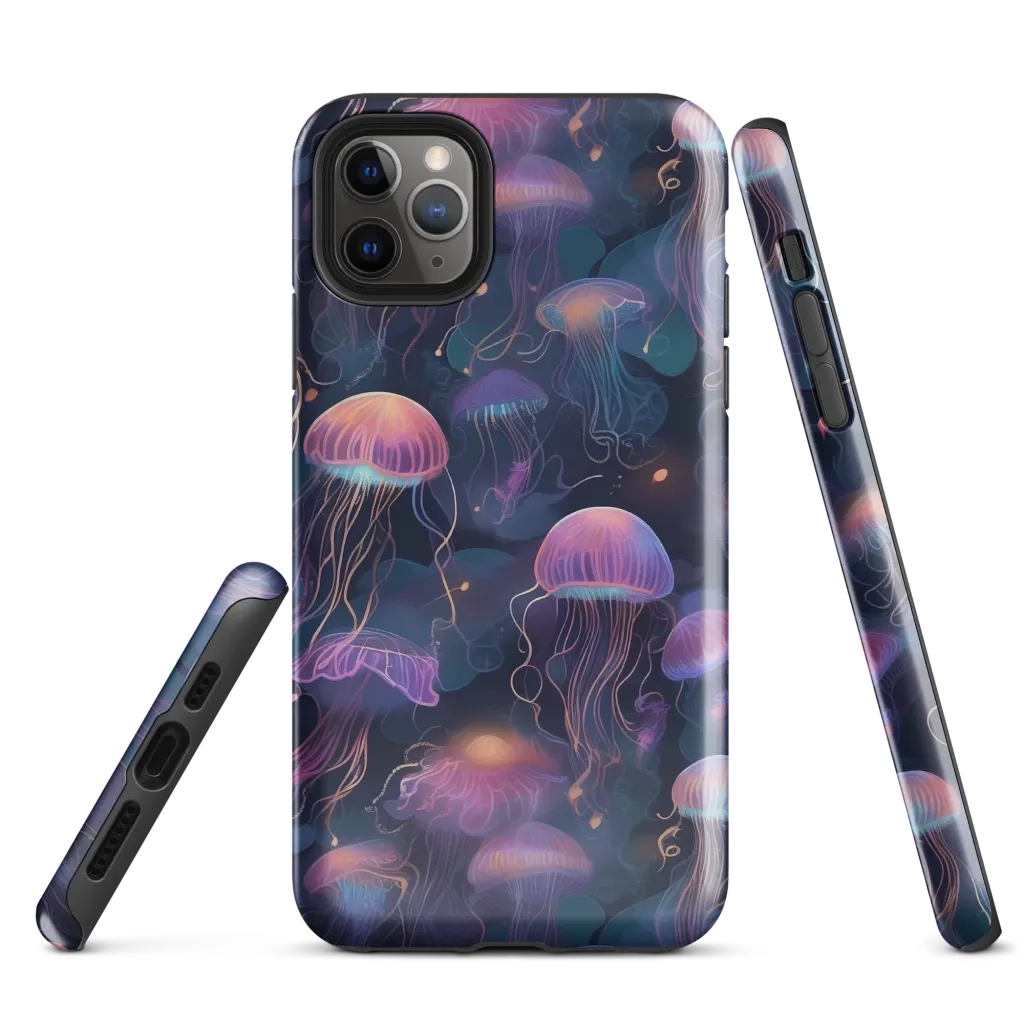 Neon Moon Jelly on Tough Case for iPhone® — Front