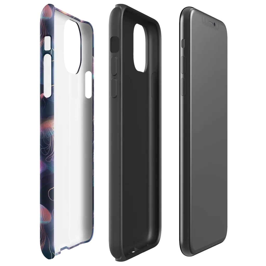Neon Moon Jelly on Tough Case for iPhone® — Right