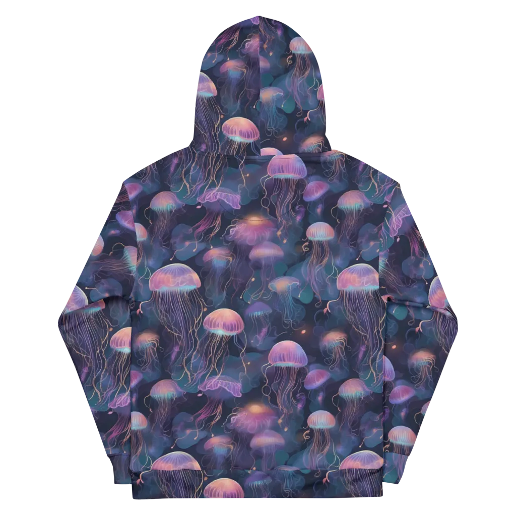 Neon Moon Jelly on Cotton Hoodie — Back