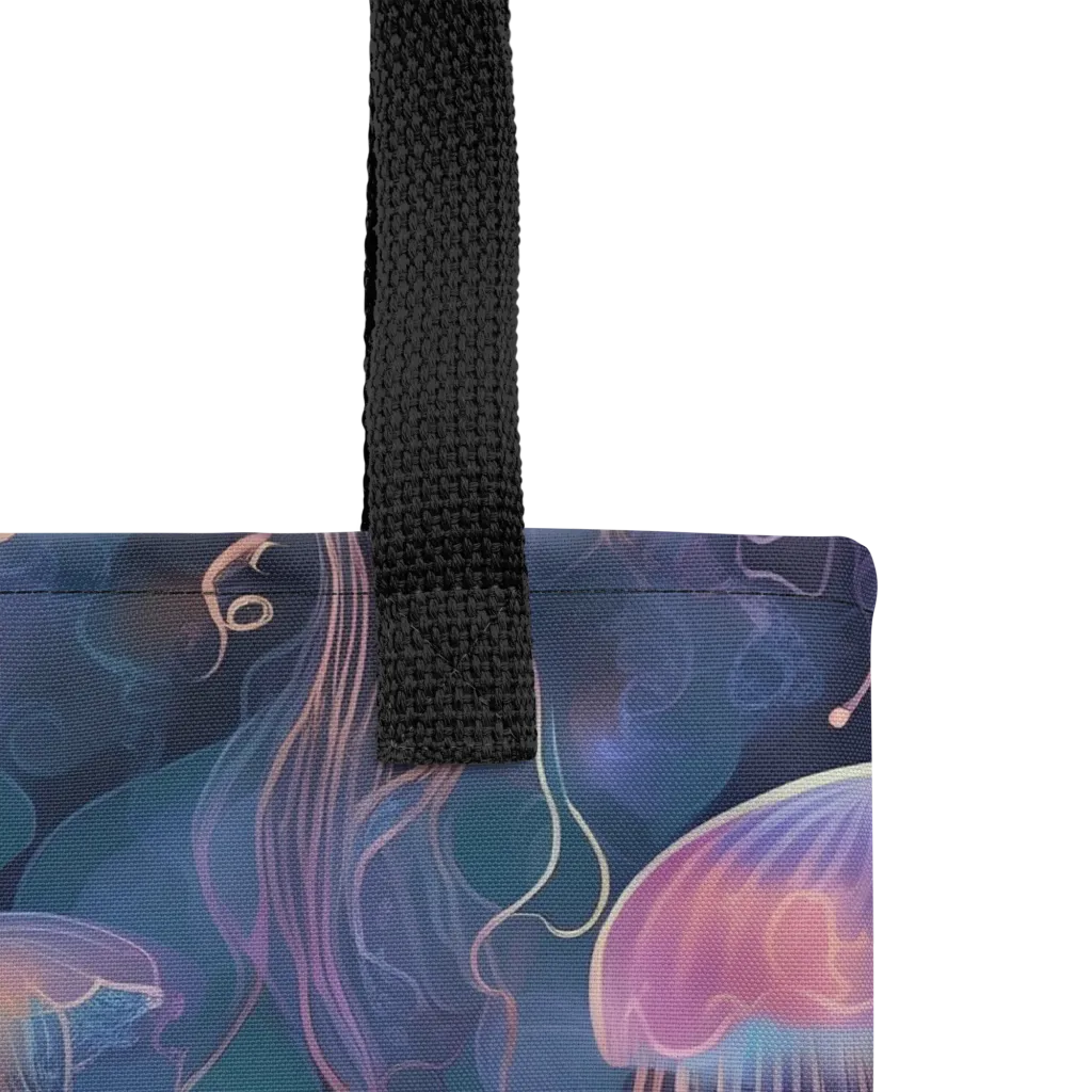 Neon Moon Jelly on Tote Bag — Product details