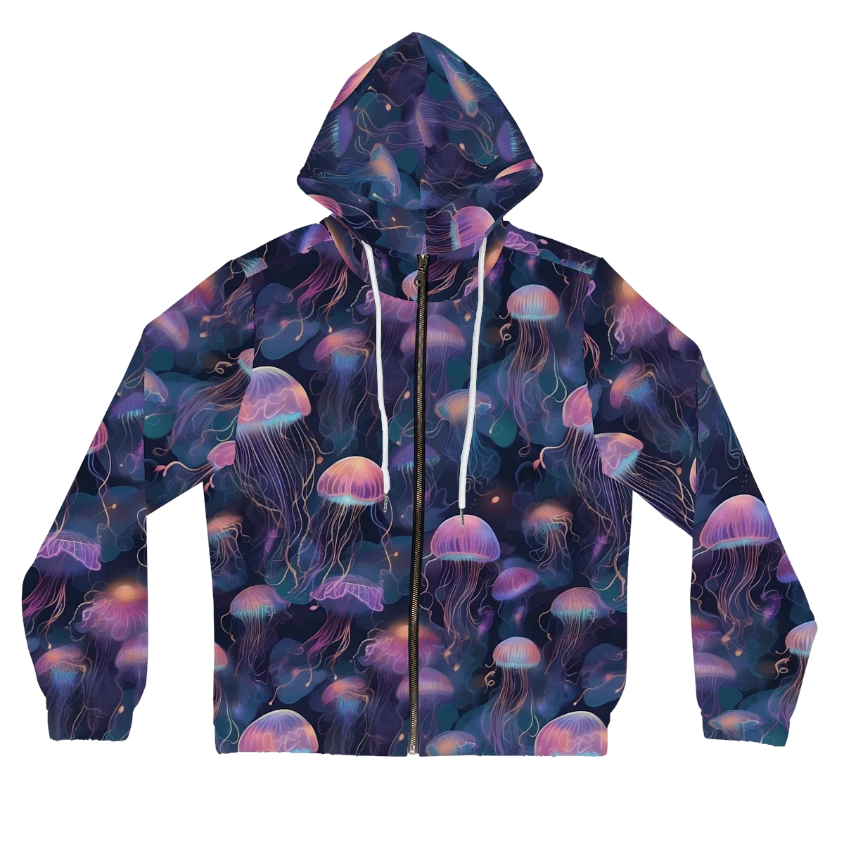 Neon Moon Jelly on Women's Full-Zip Hoodie — Front