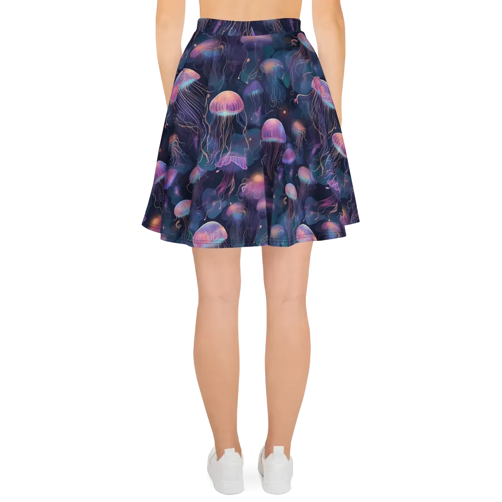 Neon Moon Jelly on Skater Skirt — Back