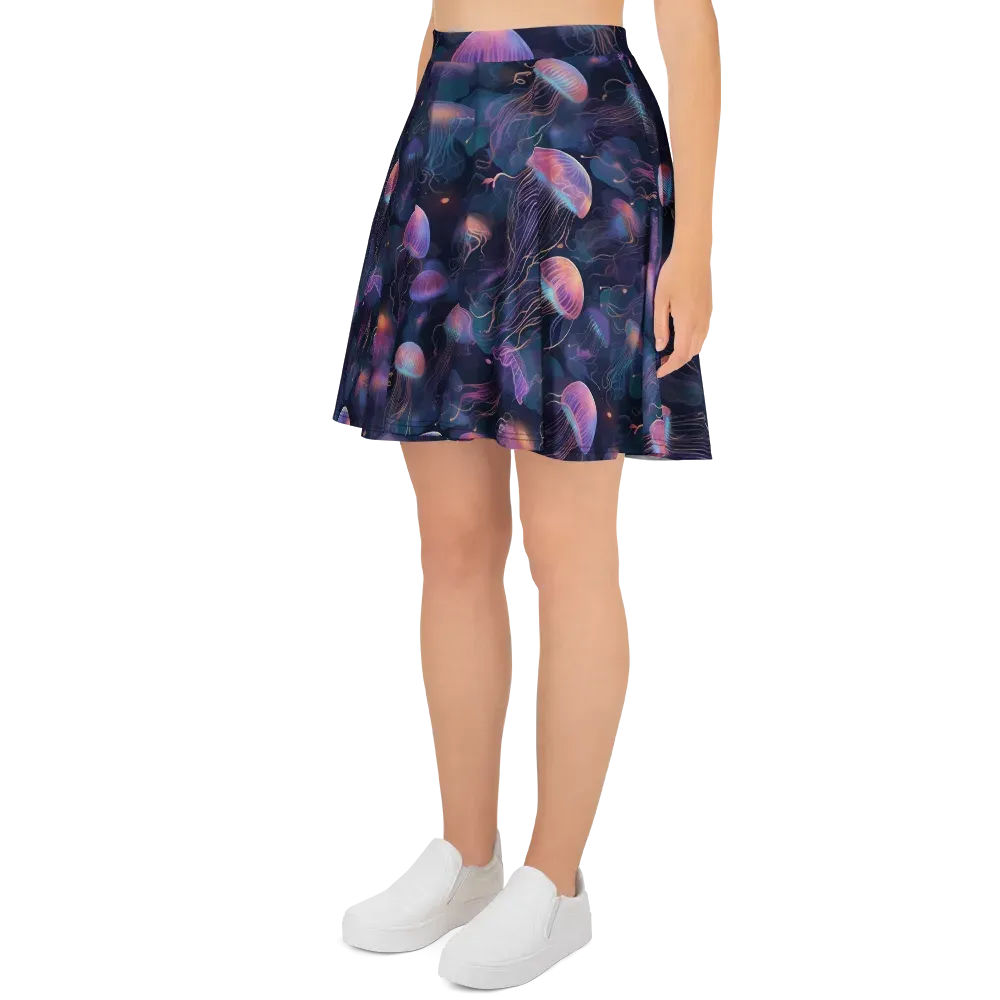 Neon Moon Jelly on Skater Skirt — Left
