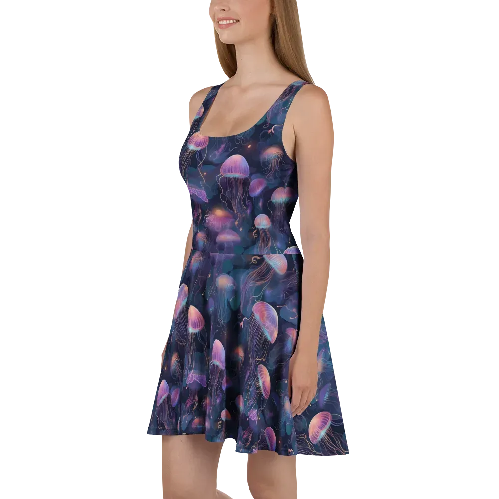 Neon Moon Jelly on Skater Dress — Left