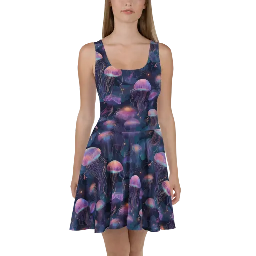 Neon Moon Jelly on a Skater Dress