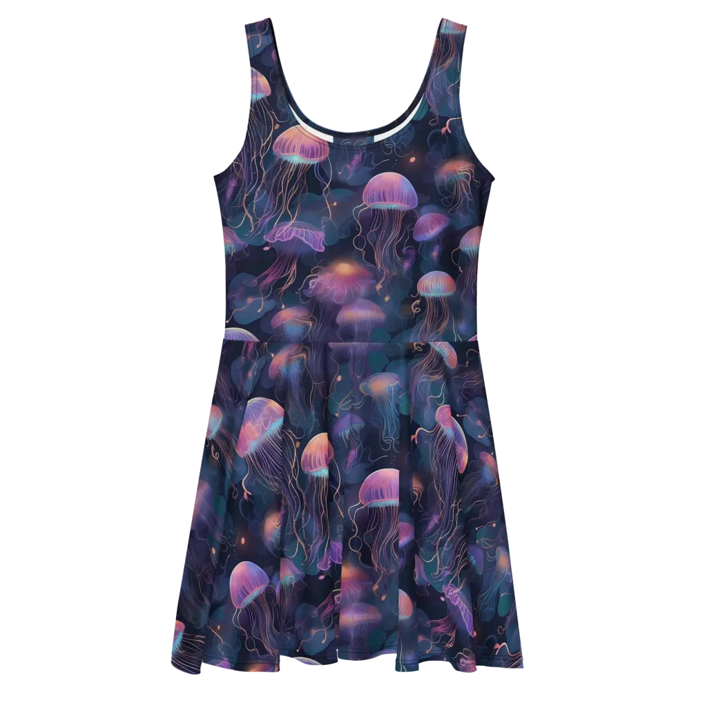 Neon Moon Jelly on Skater Dress — Front