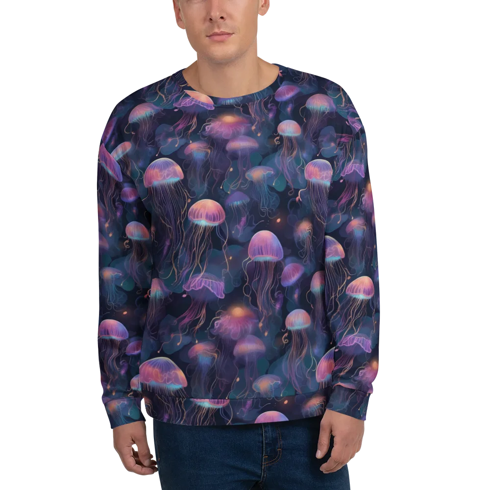 Neon Moon Jelly on Sweatshirt — Front