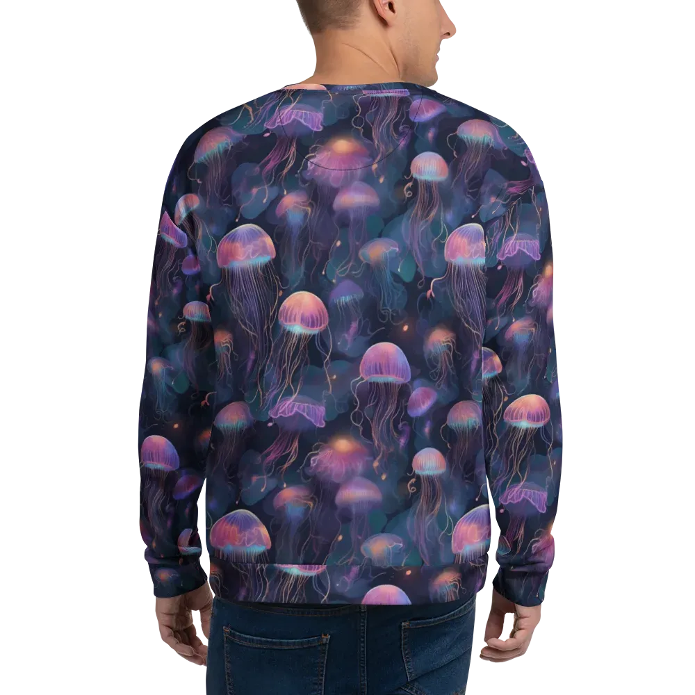Neon Moon Jelly on Sweatshirt — Back