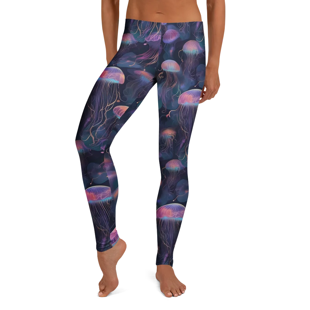 Neon Moon Jelly on Leggings — Front