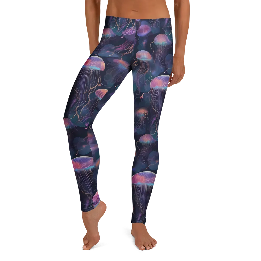 Neon Moon Jelly on Leggings — Front
