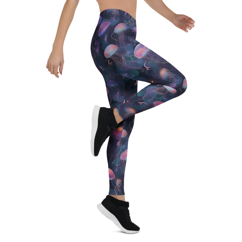 Neon Moon Jelly on Leggings — Right