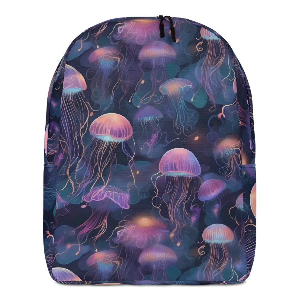 Neon Moon Jelly on Minimalist Backpack — Front