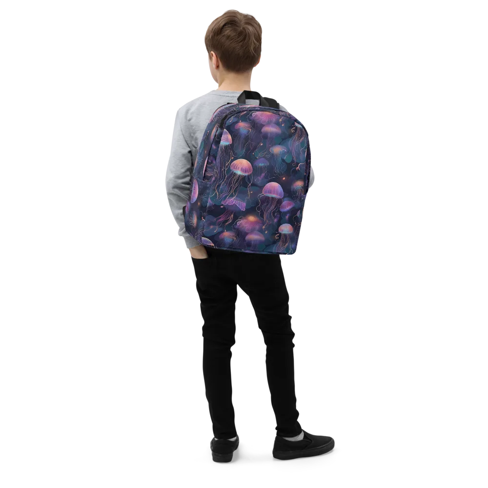 Neon Moon Jelly on Minimalist Backpack — Right Front