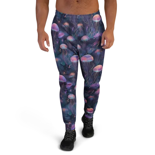 Neon Moon Jelly on a Men's Joggers