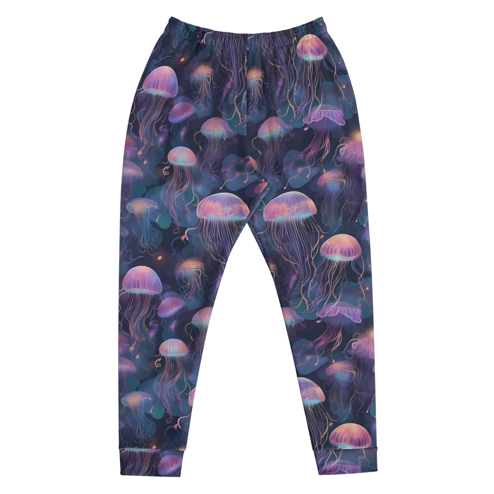 Neon Moon Jelly on Men's Joggers — Front