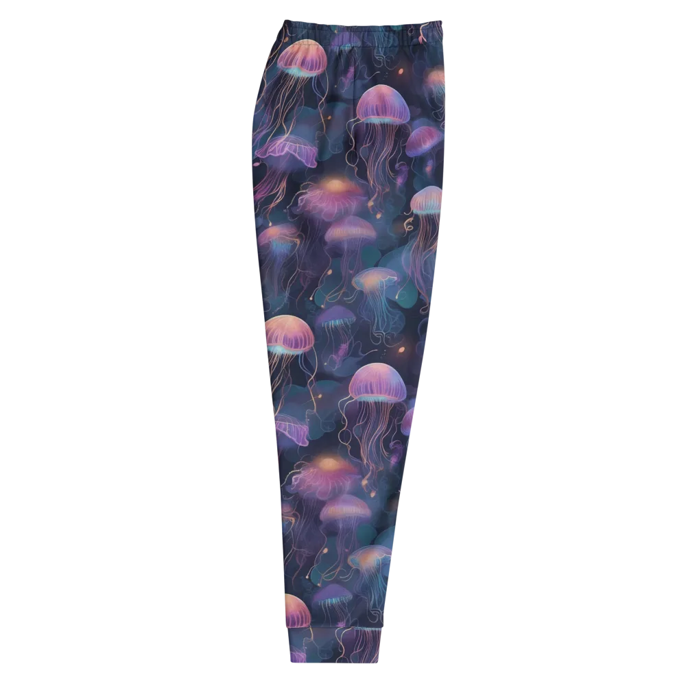 Neon Moon Jelly on Men's Joggers — Right