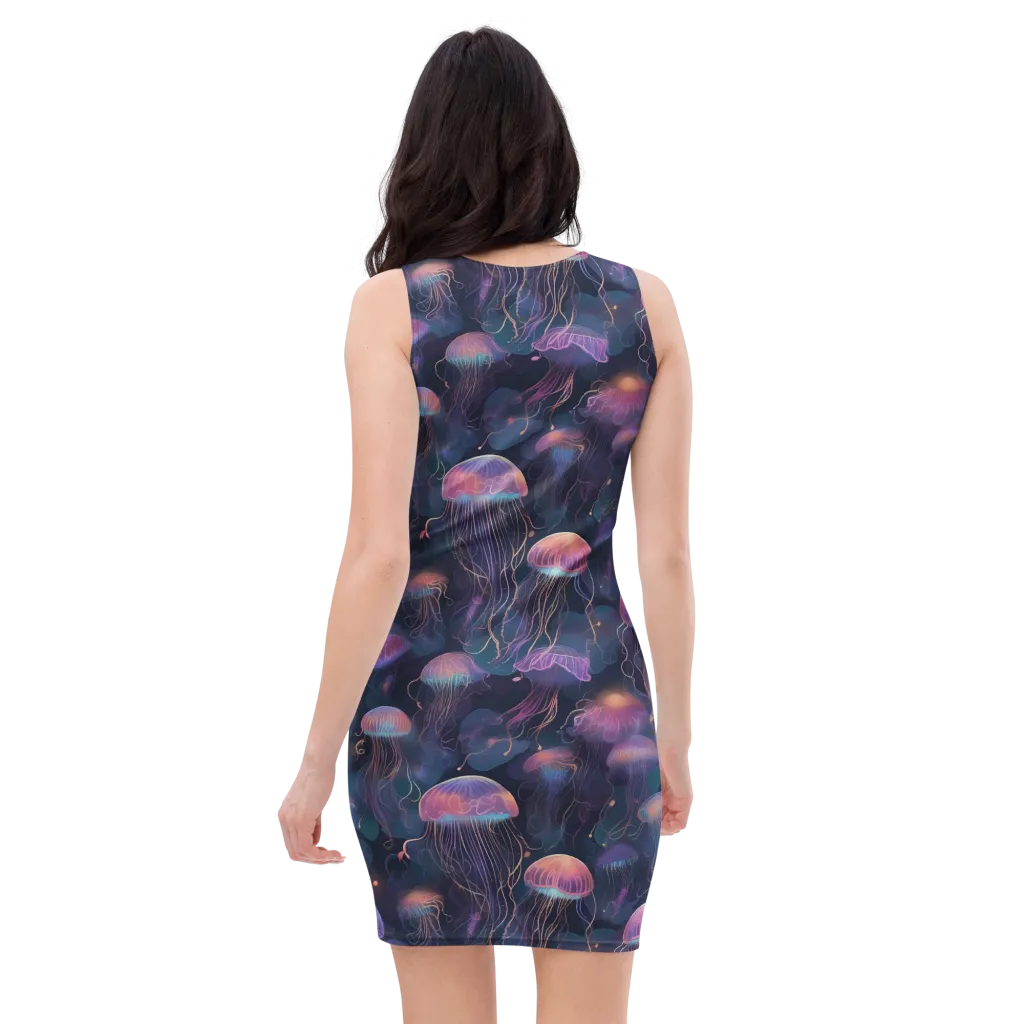 Neon Moon Jelly on Bodycon Dress — Back