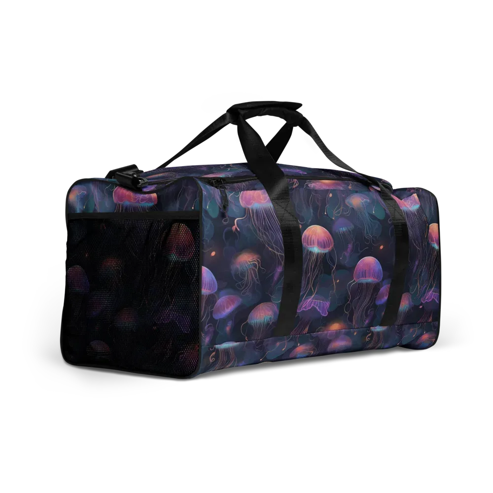 Neon Moon Jelly on Duffle Bag — Right Front