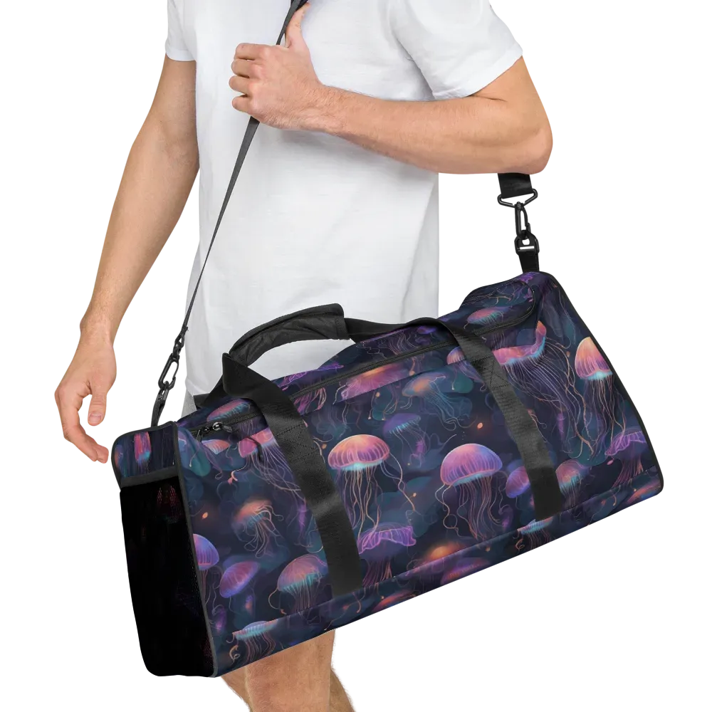 Neon Moon Jelly on Duffle Bag — Right Front
