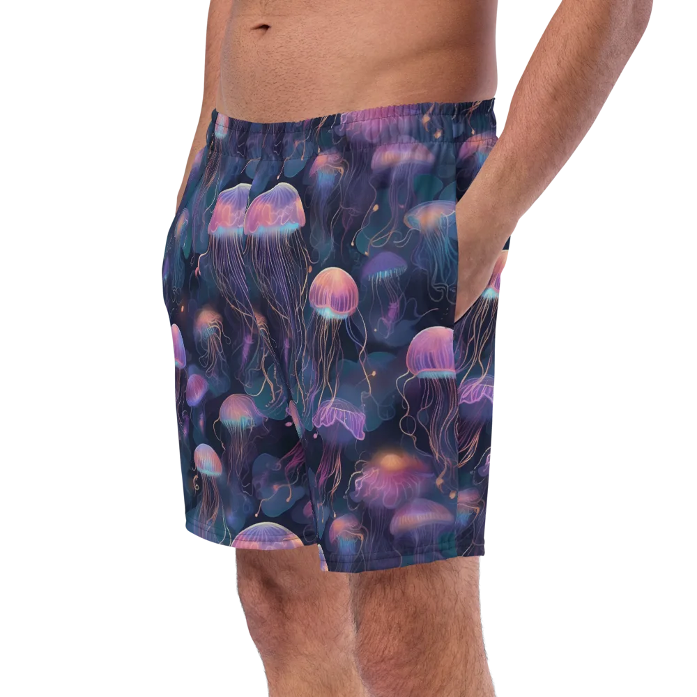 Neon Moon Jelly on Swim Trunks — Left Front