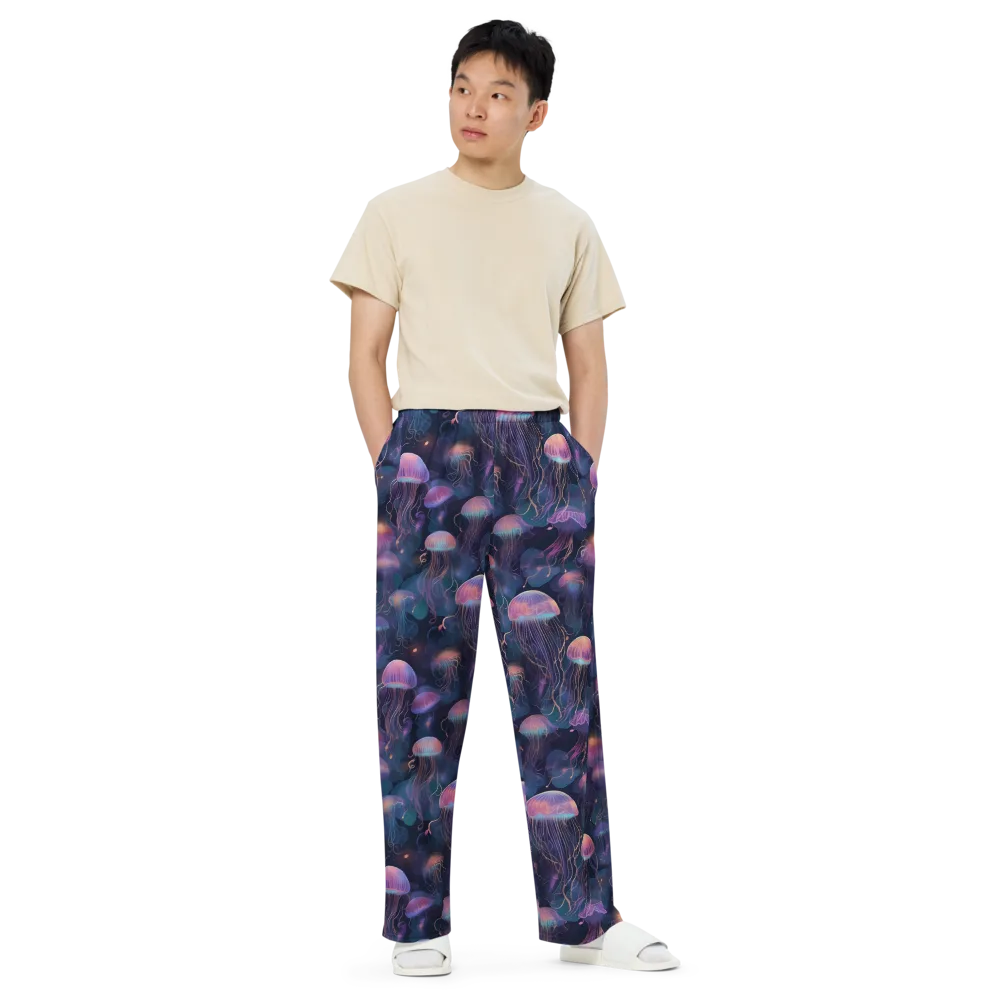 Neon Moon Jelly on Wide-Leg Pants — Front