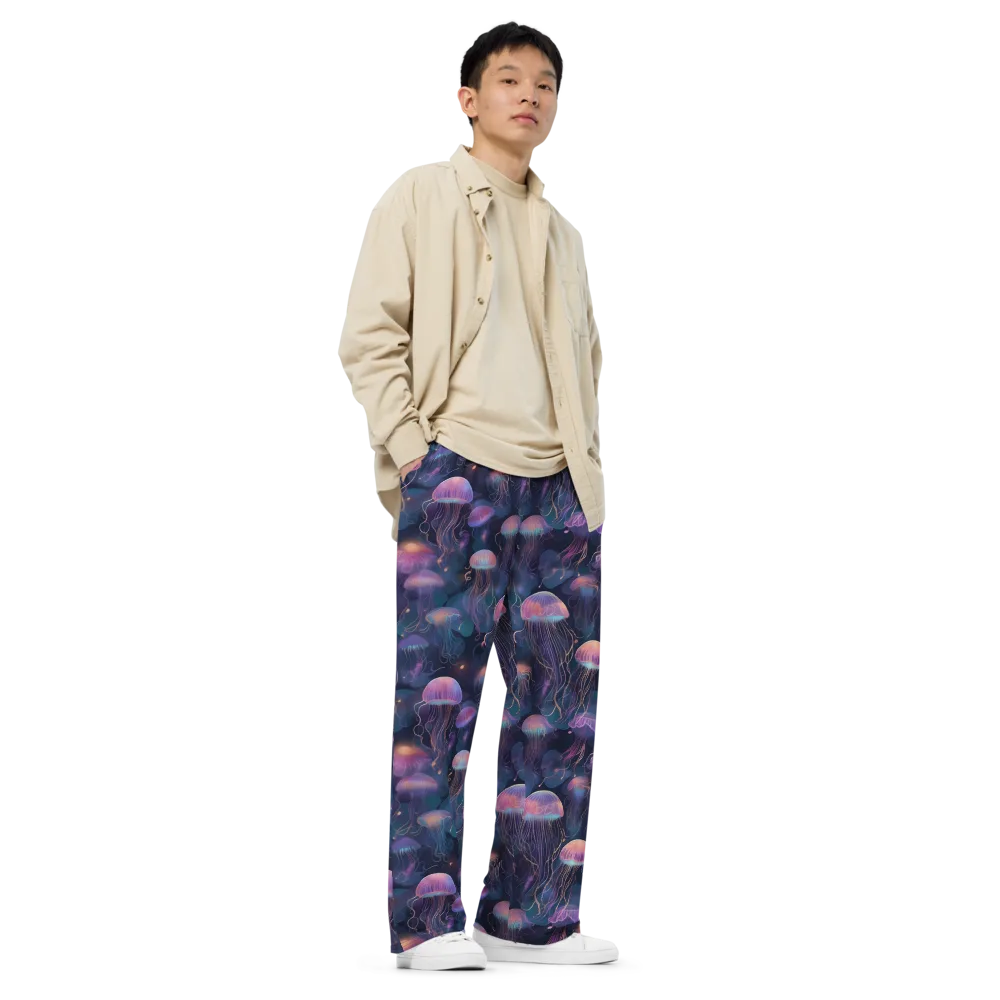 Neon Moon Jelly on Wide-Leg Pants — Right Front