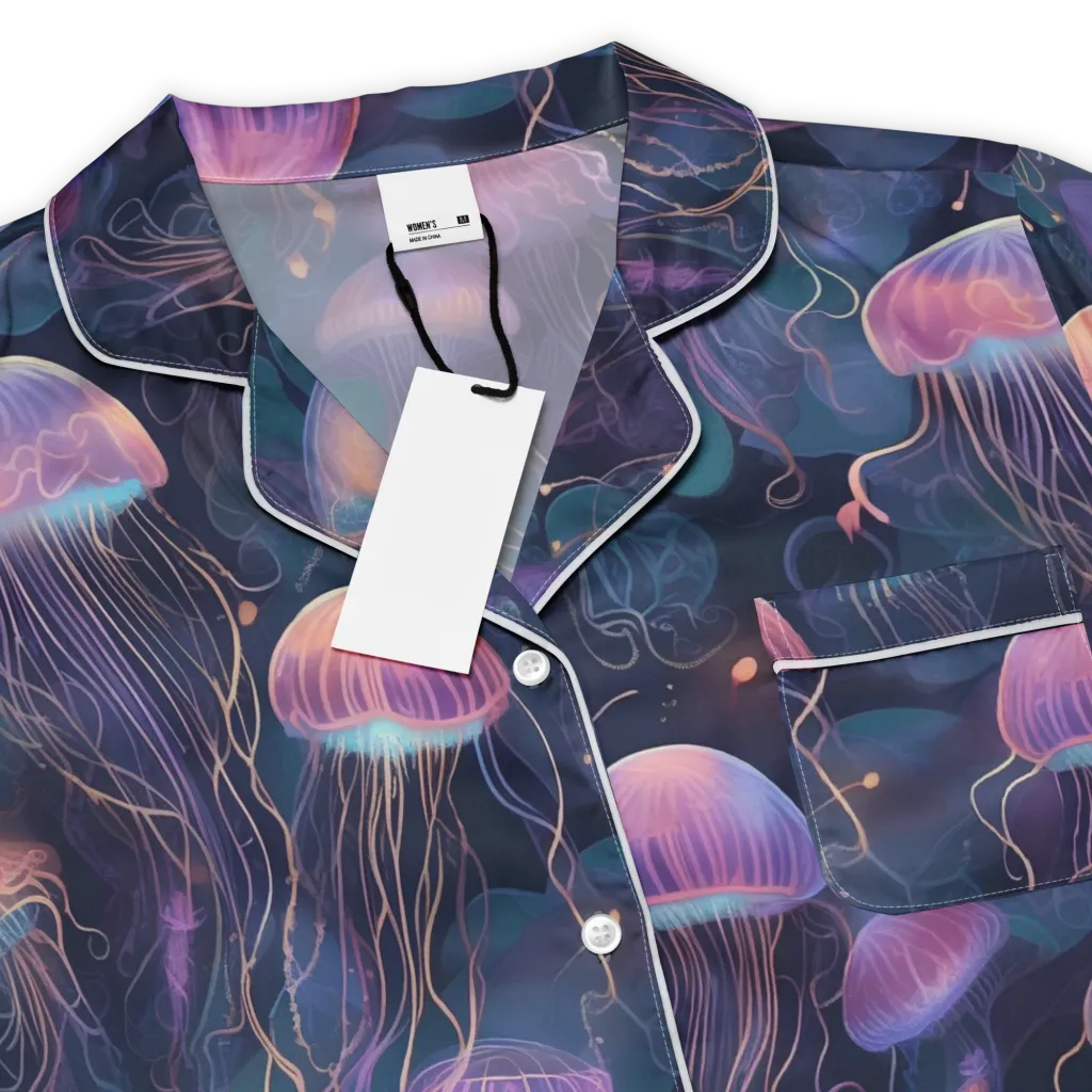 Neon Moon Jelly on Women's Short Sleeve Pajama Top — Product details