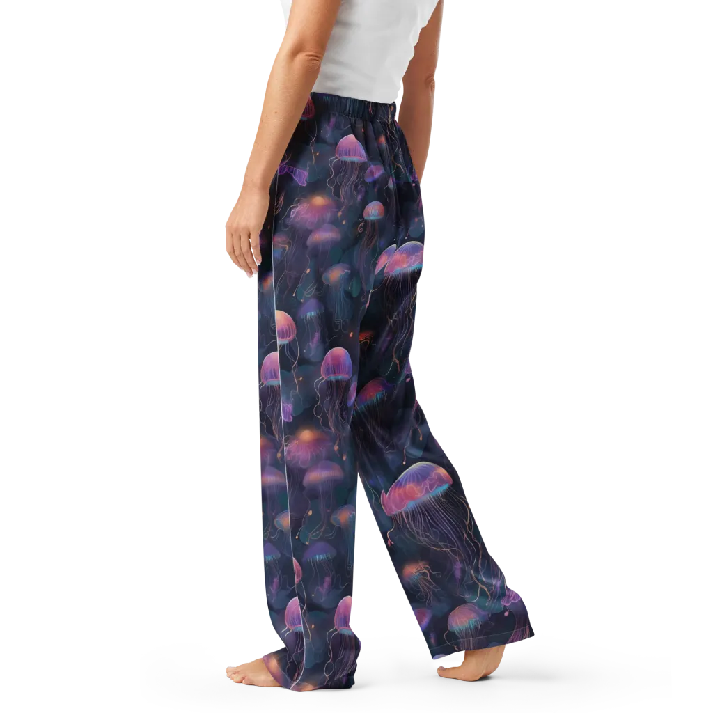 Neon Moon Jelly on Women's Pajama Pants — Left