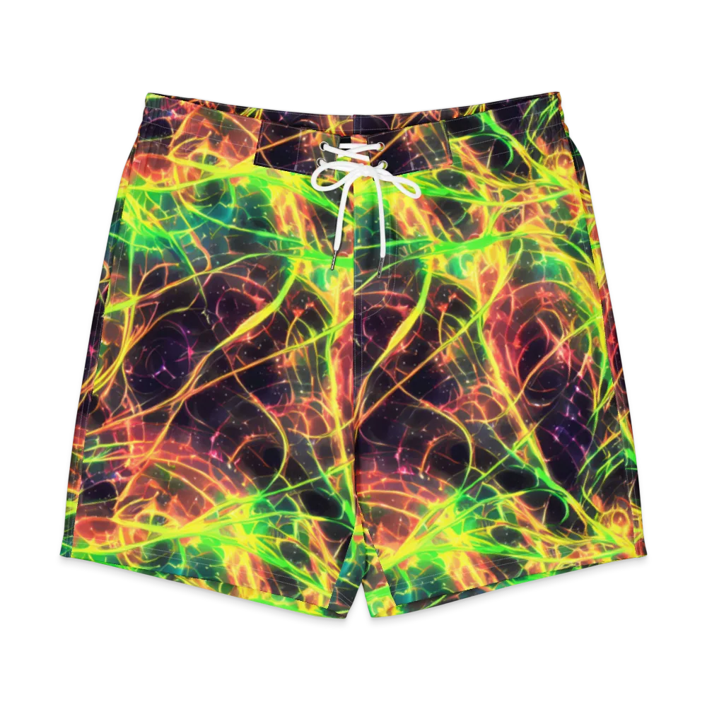 Inferno Veins on Men's Board Shorts — Front
