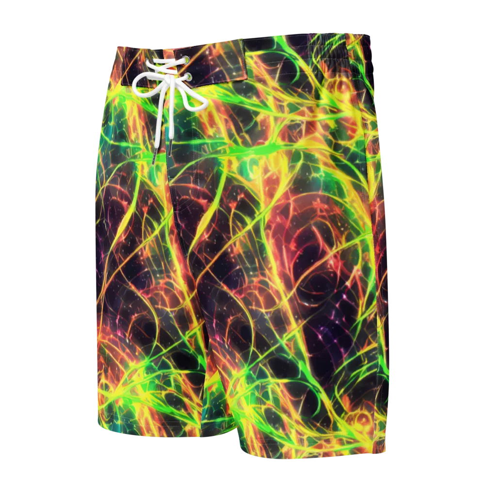 Inferno Veins on Men's Board Shorts — Front