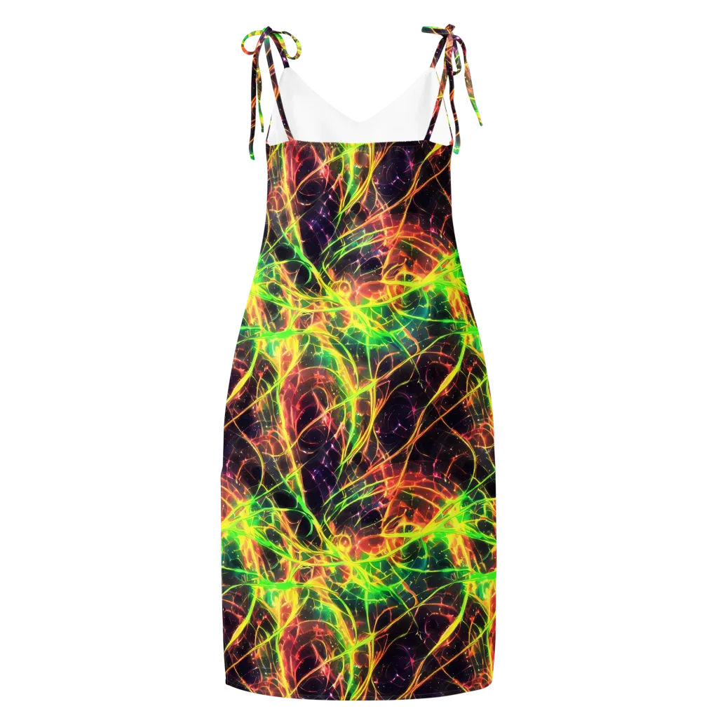 Inferno Veins on Slip Dress — Back