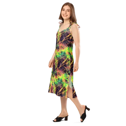 Inferno Veins on a Slip Dress