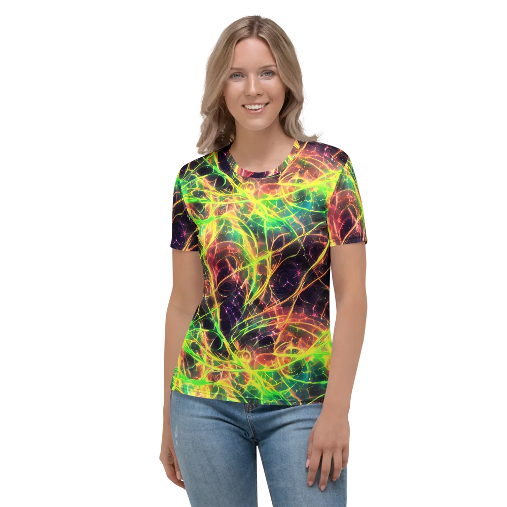 Inferno Veins on Women's Crew Neck T-Shirt — Front