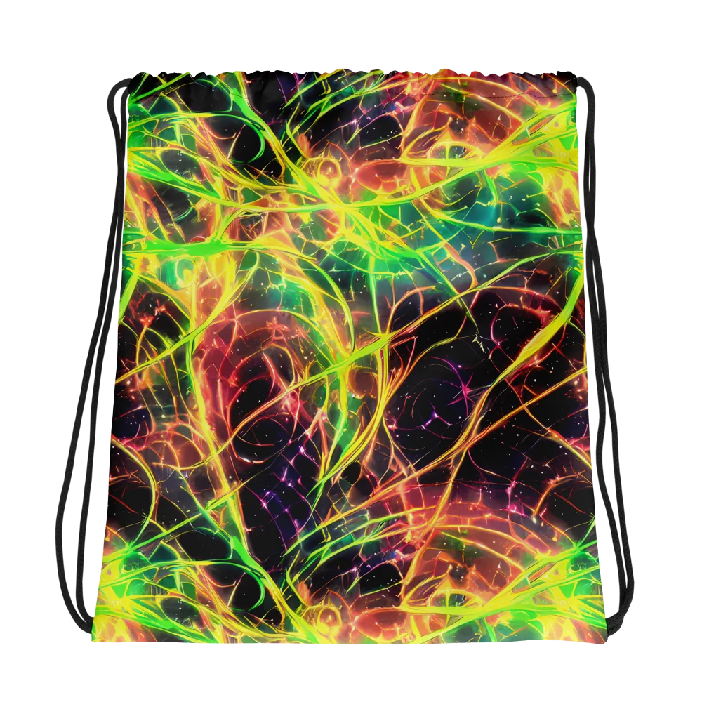 Inferno Veins on Drawstring Bag — Photo