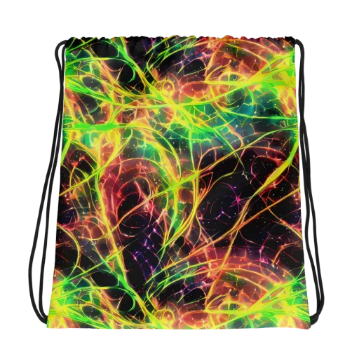 Inferno Veins on a Drawstring Bag