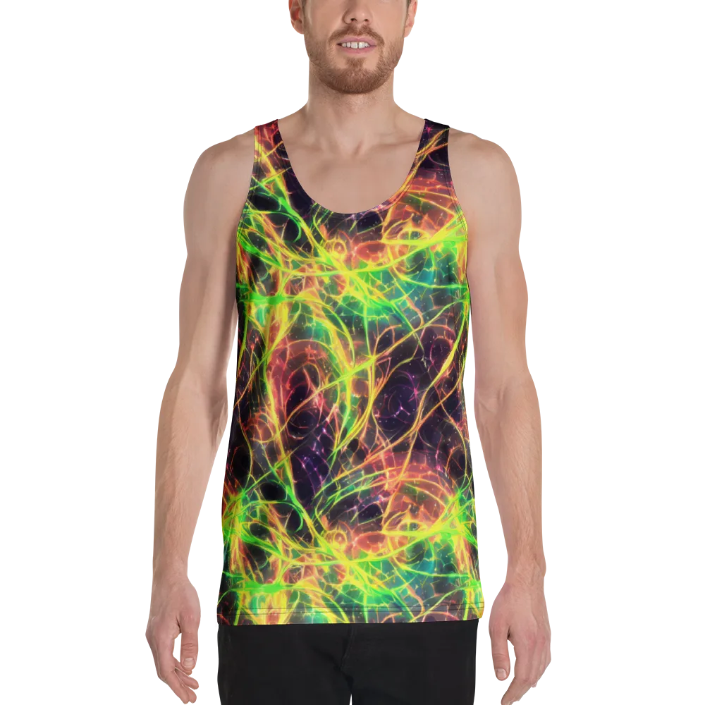 Inferno Veins on Men's Tank Top — Front