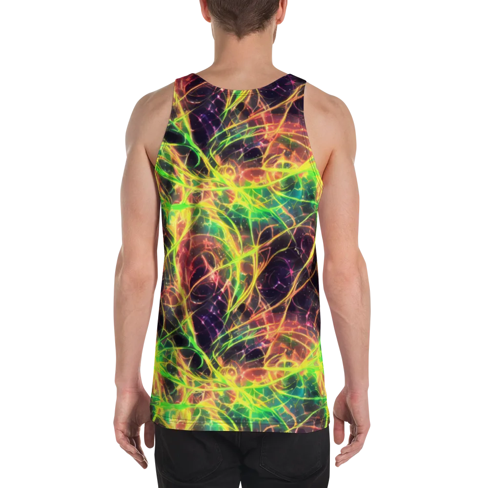 Inferno Veins on Men's Tank Top — Back