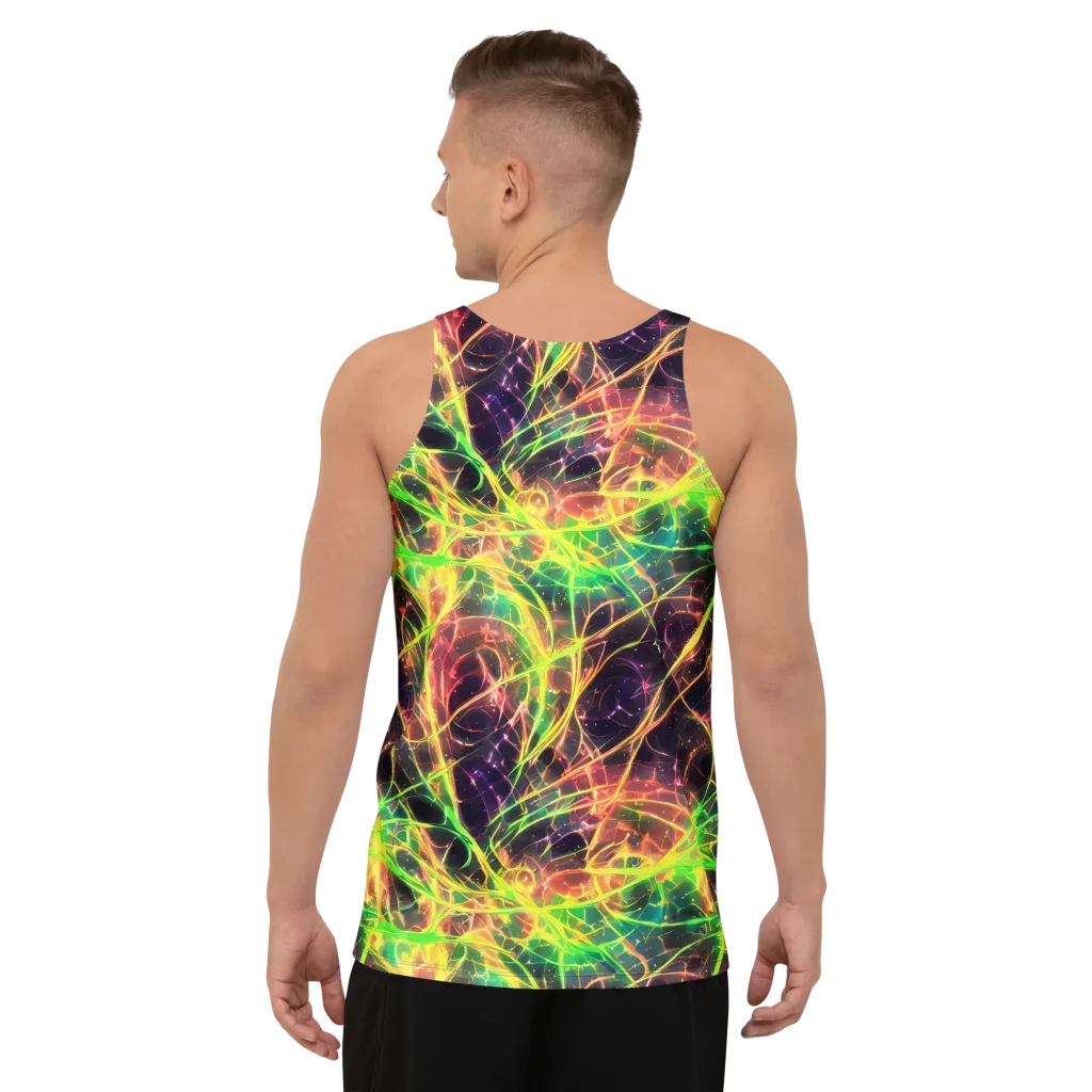 Inferno Veins on Men's Tank Top — Back