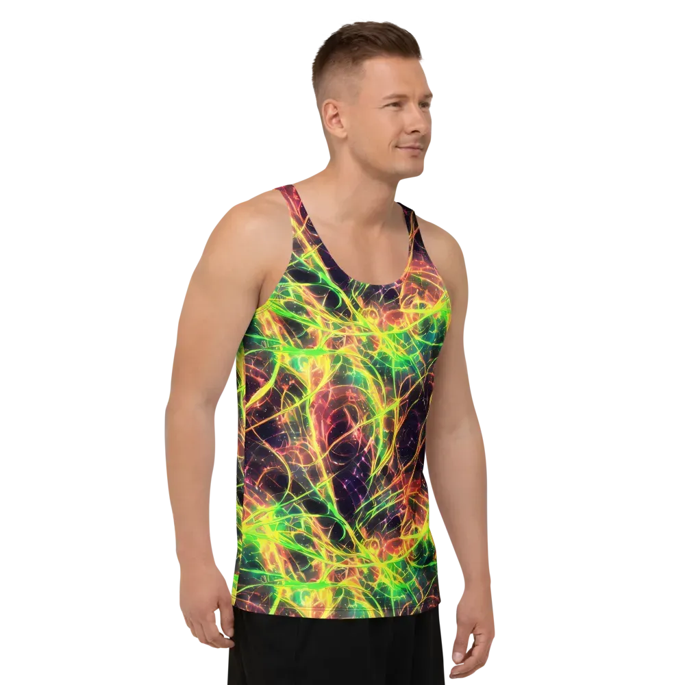 Inferno Veins on Men's Tank Top — Right Front