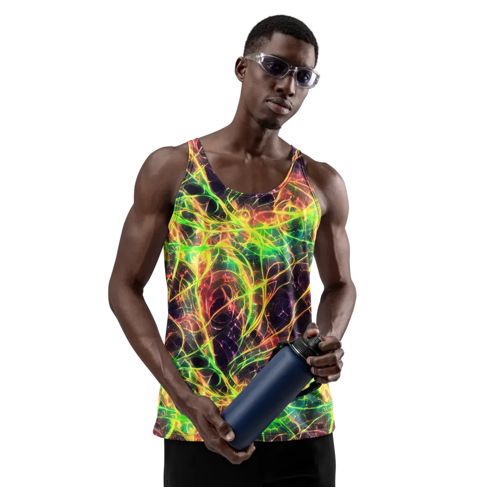 Inferno Veins on Men's Tank Top — Front