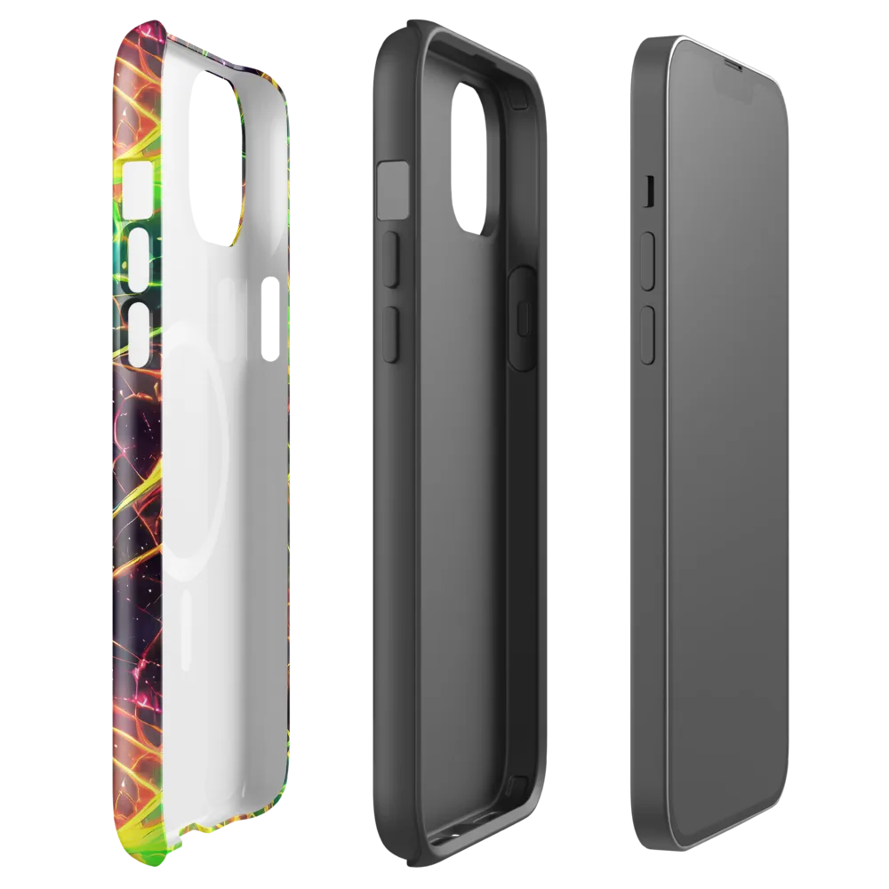 Inferno Veins on MagSafe Tough Case for iPhone® — Front