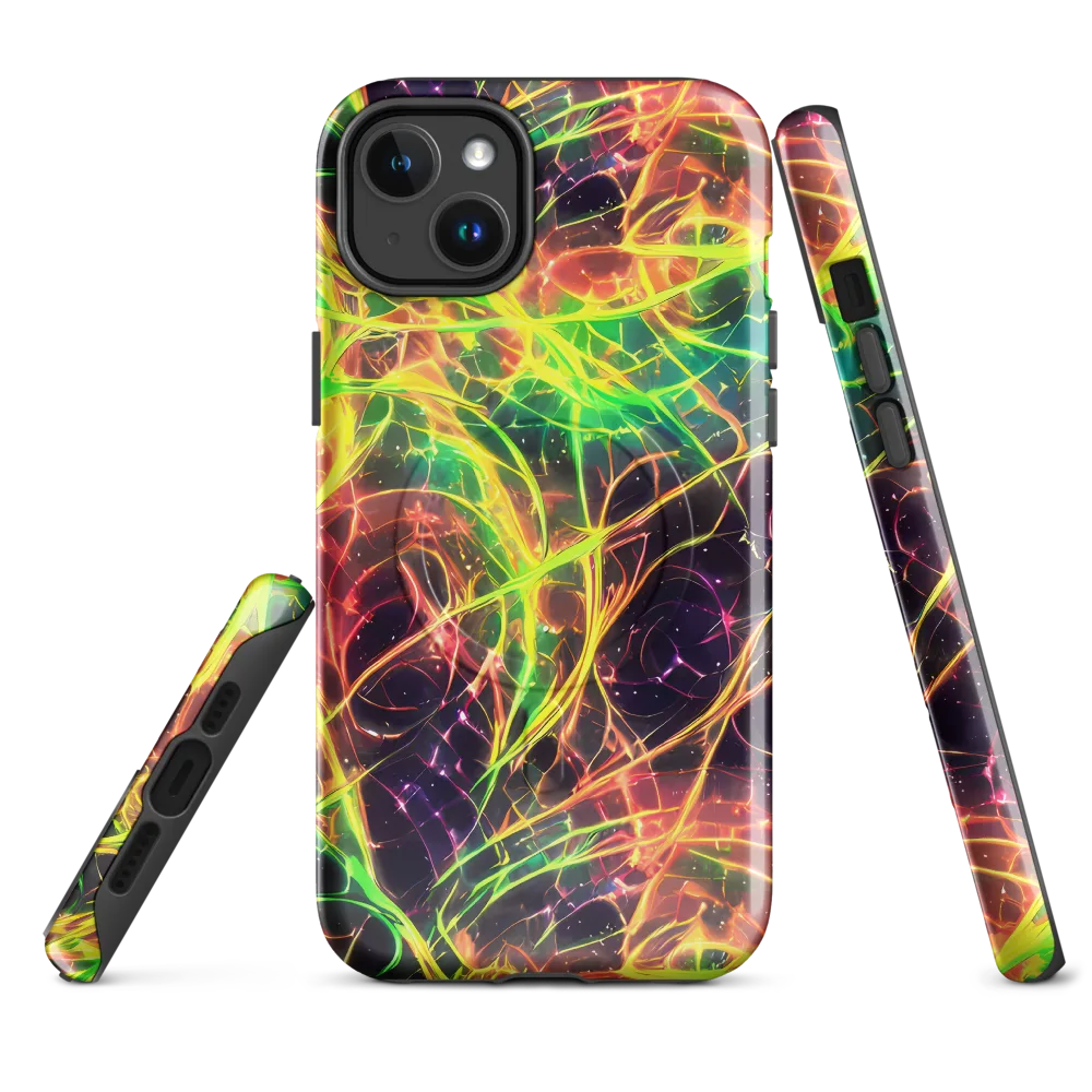 Inferno Veins on MagSafe Tough Case for iPhone® — Front