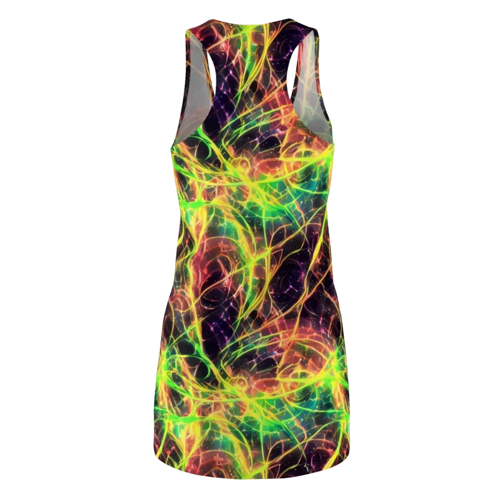 Inferno Veins on Racerback Dress — Back